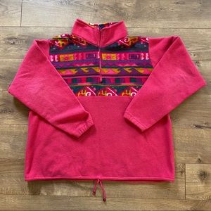 Vintage Pink Quarter Zip Fleece